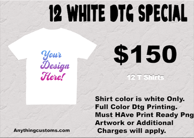 12 White Tee special