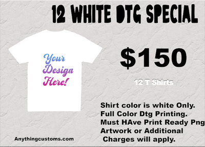 12 White Tee special